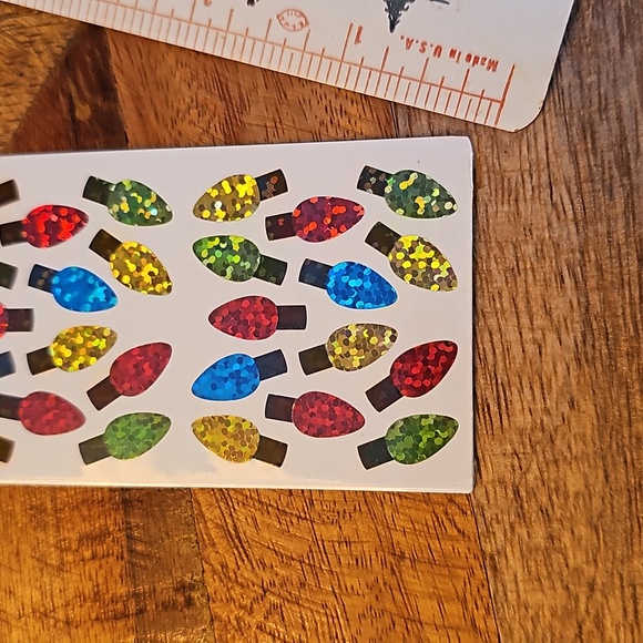 Vintage Hambly sealed stickers Christmas lights Prismatic Prism sheet - Picture 6 of 6